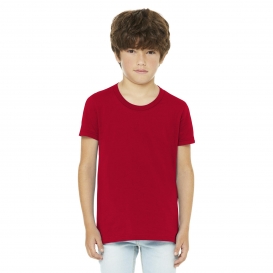 Bella + Canvas BC3001Y Youth Jersey Short Sleeve Tee - Red