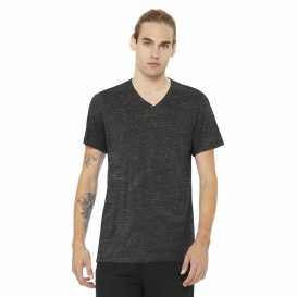 Bella + Canvas BC3005 Unisex Jersey Short Sleeve V-Neck Tee - Charcoal Marble