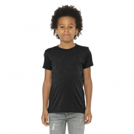 Bella + Canvas BC3413Y Youth Triblend Short Sleeve Tee - Charcoal Black Triblend
