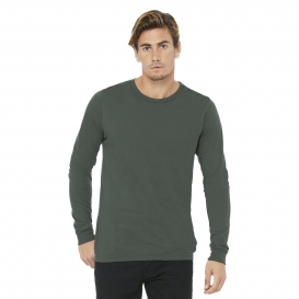 Bella + Canvas BC3501 Unisex Jersey Long Sleeve Tee - Military Green
