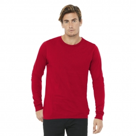 Bella + Canvas BC3501 Unisex Jersey Long Sleeve Tee - Red