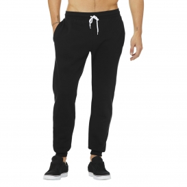 Bella + Canvas BC3727 Unisex Jogger Sweatpants - Black