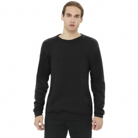 Bella + Canvas BC3901 Unisex Sponge Fleece Raglan Sweatshirt - Black