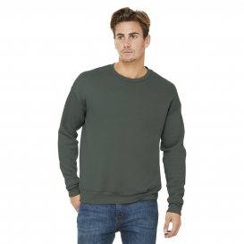 Bella + Canvas BC3945 Unisex Sponge Fleece Drop Shoulder Sweatshirt - Military Green