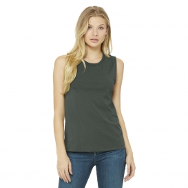Bella + Canvas BC6003 Women\'s Jersey Muscle Tank - Military Green