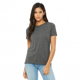 Bella + Canvas BC6400 Women\'s Relaxed Jersey Short Sleeve Tee - Grey Triblend