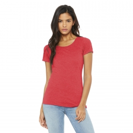 Bella + Canvas BC8413 Women\'s Triblend Short Sleeve Tee - Red Triblend