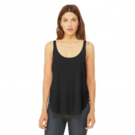 Bella + Canvas BC8802 Women’s Flowy Side-Slit Tank - Black