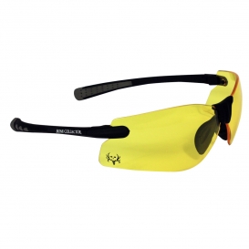 Bone Collector Chasen Protective Eyewear - Black Temples - Amber Lens