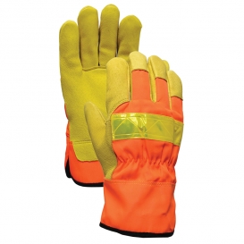 leather construction gloves