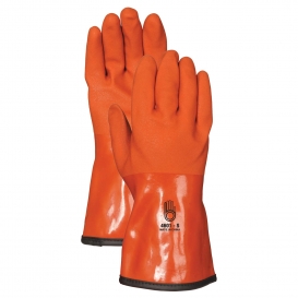 XL Warm Durable Snow Blower Winter PVC Rubber Gloves Waterproof & Insulated 