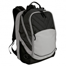Port Authority BG100 Xcape Computer Backpack - Black/Grey