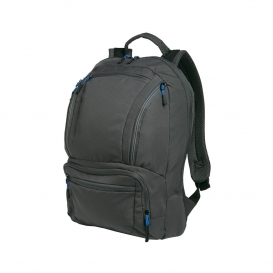 Port Authority BG200 Cyber Backpack - Dark Charcoal/Royal