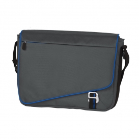 Port Authority BG302 Transit Messenger Bag - Deep Smoke/Royal