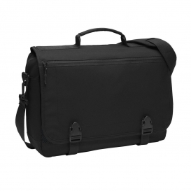 Port Authority BG304 Messenger Briefcase - Black