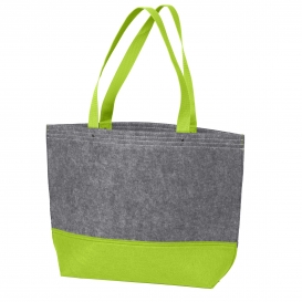 Port Authority BG402M Medium Felt Tote Bag - Charge Green/Felt Grey