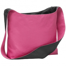 Port Authority BG405 Cotton Canvas Sling Bag - Tropical Pink/Charcoal