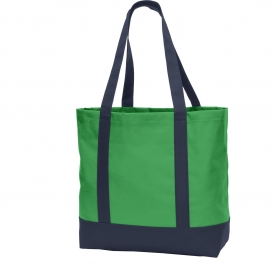 Port Authority BG406 Day Tote - Classic Green/Navy