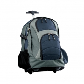 Port Authority BG76S Wheeled Backpack - Navy/Grey