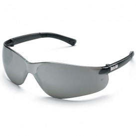 Crews BK117 BearKat Safety Glasses - Gray Temples - Silver Mirror Lens