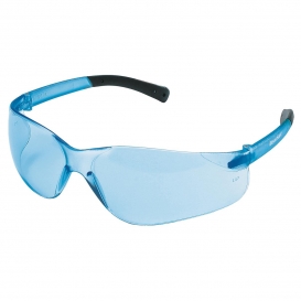 MCR Safety BK213 BearKat BK2 Safety Glasses - Blue Temples - Light Blue Lens