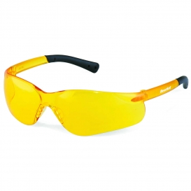 Crews BK314 BearKat 3 Safety Glasses - Yellow Temples - Amber Lens