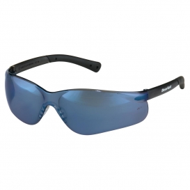 MCR Safety BK318 BearKat BK3 Safety Glasses - Black Temples - Blue Mirror Lens