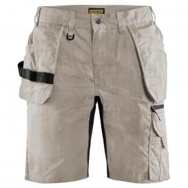 Blaklader 1637 Rip Stop Shorts with Utility Pockets - Stone