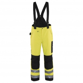 Blaklader 1689 Hi-Vis Lined Shell Pants - Yellow/Lime