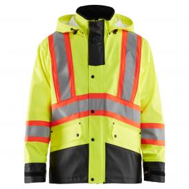 Blaklader 4319 Hi-Vis Rain Jacket - Yellow/Lime