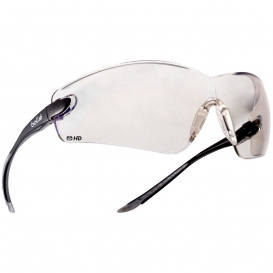 Bolle 40040 Cobra Safety Glasses - Black Temples - Clear HD Lens