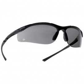 Bolle 40045 Contour Safety Glasses - Dark Gunmetal Frame - Smoke Anti-Fog Lens