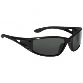Bolle 40053 Lowrider Safety Glasses - Black Temples - Grey Polarized Anti-Fog Lens