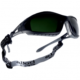Bolle 40089 Tracker Safety Glasses/Goggles - Black/Grey Temples - Welding Shade 5 Polycarbonate Lens