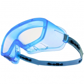 Bolle 40100 Coverall Autoclave Vented Goggles - Blue Frame - Clear Anti-Fog Lens