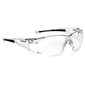 Bolle 40113 Rush Safety Glasses - Clear HD - Hydrophobic Lens