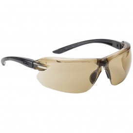 Bolle 40120 IRI-S Safety Glasses - Black/Grey Temples - Twilight Platinum Anti-Fog Lens