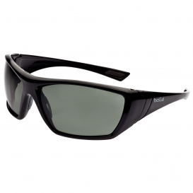 Bolle 40149 Hustler Safety Glasses - Black Temples - Smoke Anti-Fog Lens