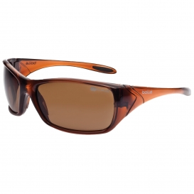 Bolle 40153 Voodoo Safety Glasses - Brown Frame - Brown Polarized Anti-Fog Lens