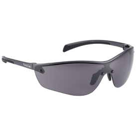 Bolle 40238 Silium+ Safety Glasses - Gunmetal/Black Temples - Smoke Platinum Anti-Fog Lens