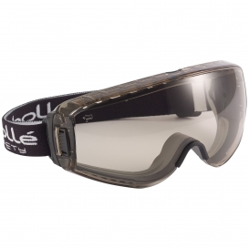 Bolle 40275 Pilot Safety Goggles - Black/Gray Frame - Twilight Platinum Anti-Fog Lens