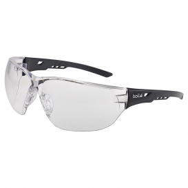 Bolle NESSPSI Ness Safety Glasses - Black Temples - Clear Anti-fog Lens
