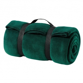 Port Authority BP10 Value Fleece Blanket with Strap - Dark Green