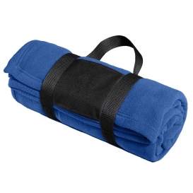 Port Authority BP20 Fleece Blanket with Carrying Strap - True Royal