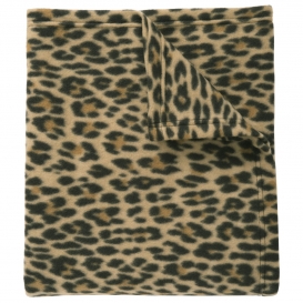 Port Authority BP61 Core Printed Fleece Blanket - Leopard Print