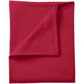 Port & Company BP78 Sweatshirt Blanket - Red
