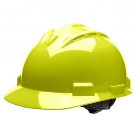 Bullard S62HYR Standard Vented Hard Hat - Ratchet Suspension - Hi-Viz Yellow