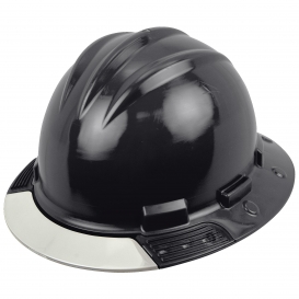 Bullard AVBKBC AboveView Full Brim Hard Hat - Ratchet Suspension - Black - Clear Visor
