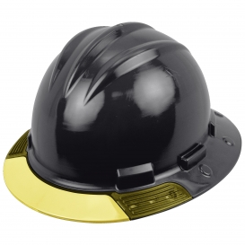 Bullard AVBKBY AboveView Full Brim Hard Hat - Ratchet Suspension - Black - Yellow Visor