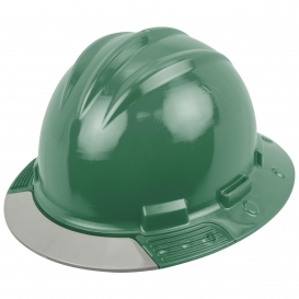 Bullard AVFGBG AboveView Full Brim Hard Hat - Ratchet Suspension - Forest Green - Grey Visor